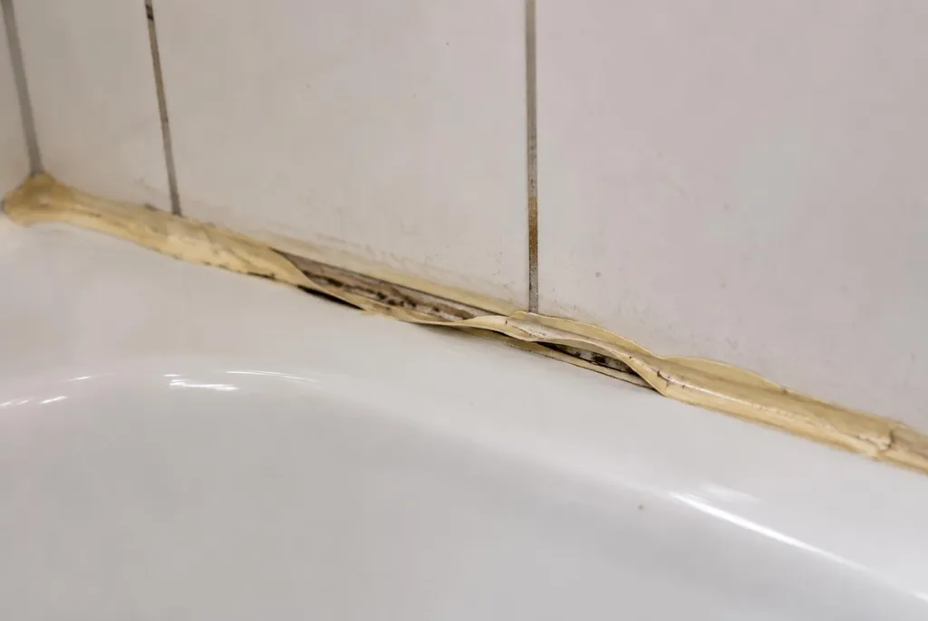 Kitbedrijf Heerde – loslatende kit naast het bad